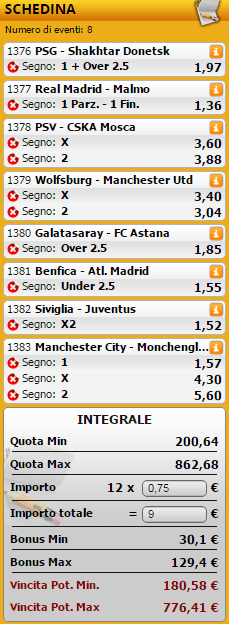 sistemi integrali champions league