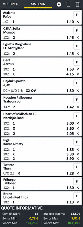 sistemi integrali conference league